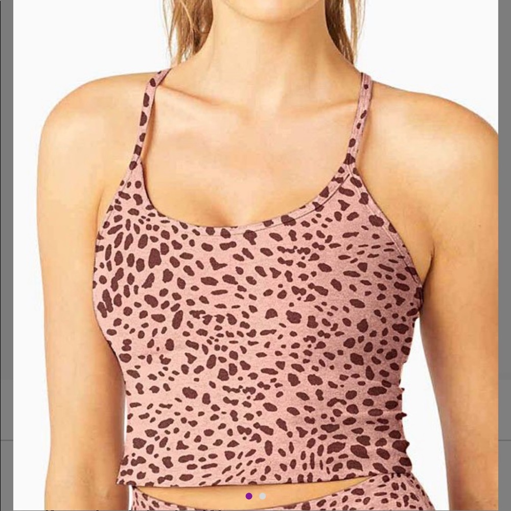 Beyond yoga cheetah print crop top nwt small